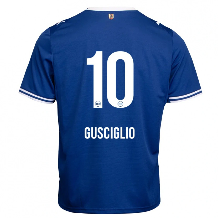 Danxen Niño Camiseta Alessio Gusciglio #10 Azul Real Blanco 2ª Equipación 2026/27 La Camisa