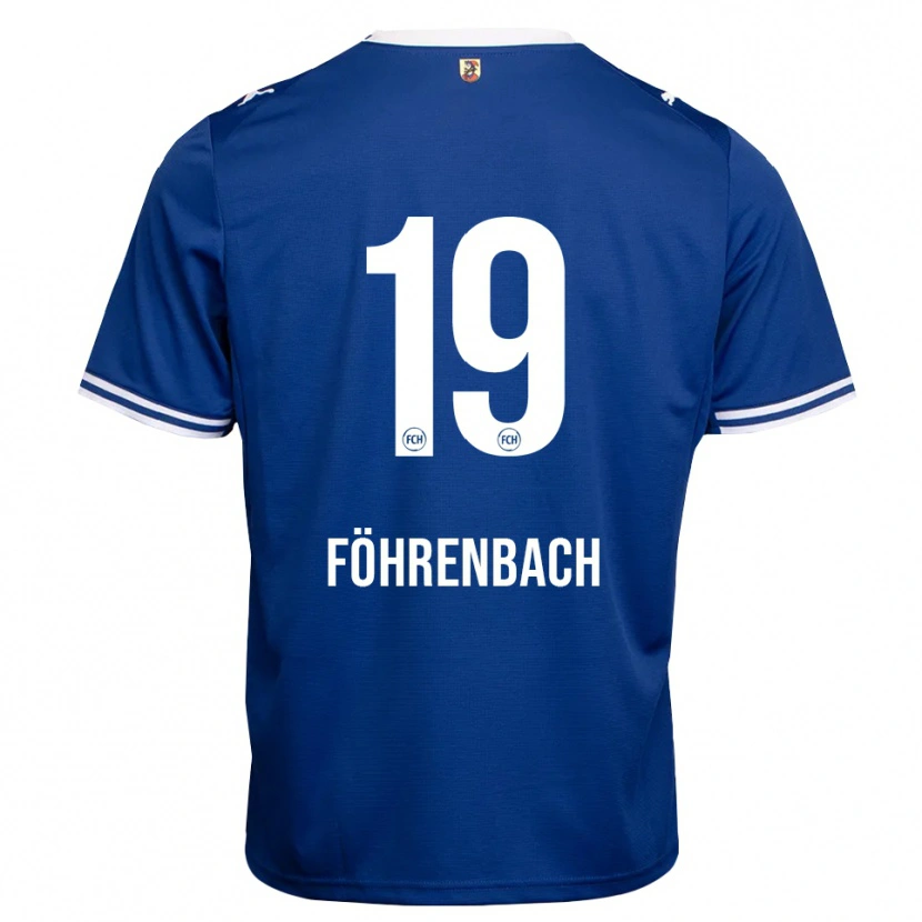Danxen Niño Camiseta Jonas Föhrenbach #19 Azul Real Blanco 2ª Equipación 2026/27 La Camisa