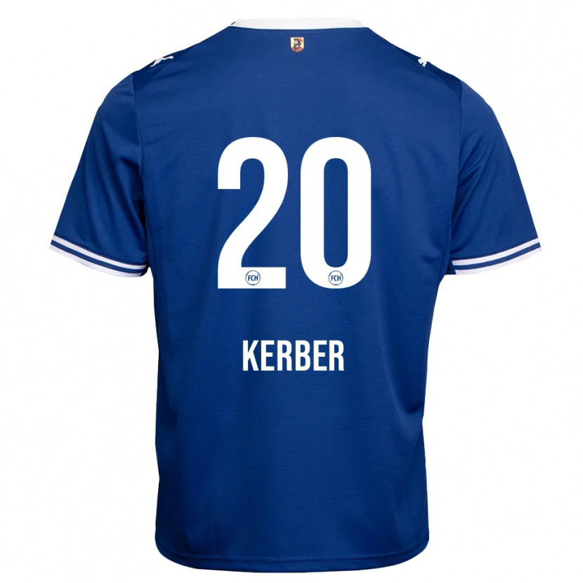 Danxen Niño Camiseta Luca Kerber #20 Azul Real Blanco 2ª Equipación 2026/27 La Camisa