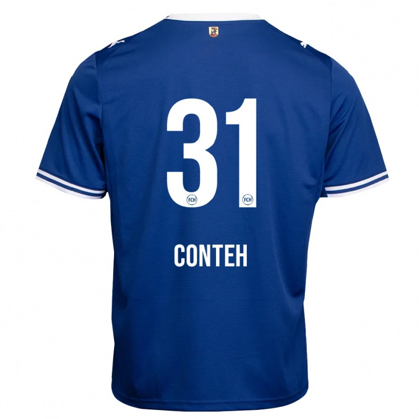 Danxen Niño Camiseta Sirlord Conteh #31 Azul Real Blanco 2ª Equipación 2026/27 La Camisa