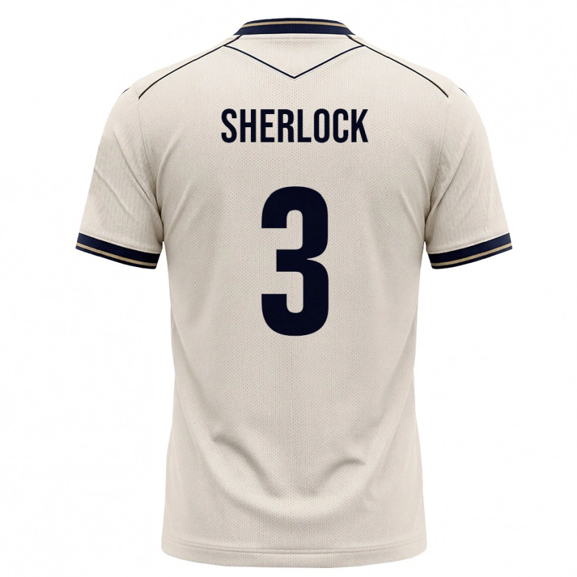 Danxen Niño Camiseta Finn Sherlock #3 Blanco Roto Azul Tinta 2ª Equipación 2026/27 La Camisa