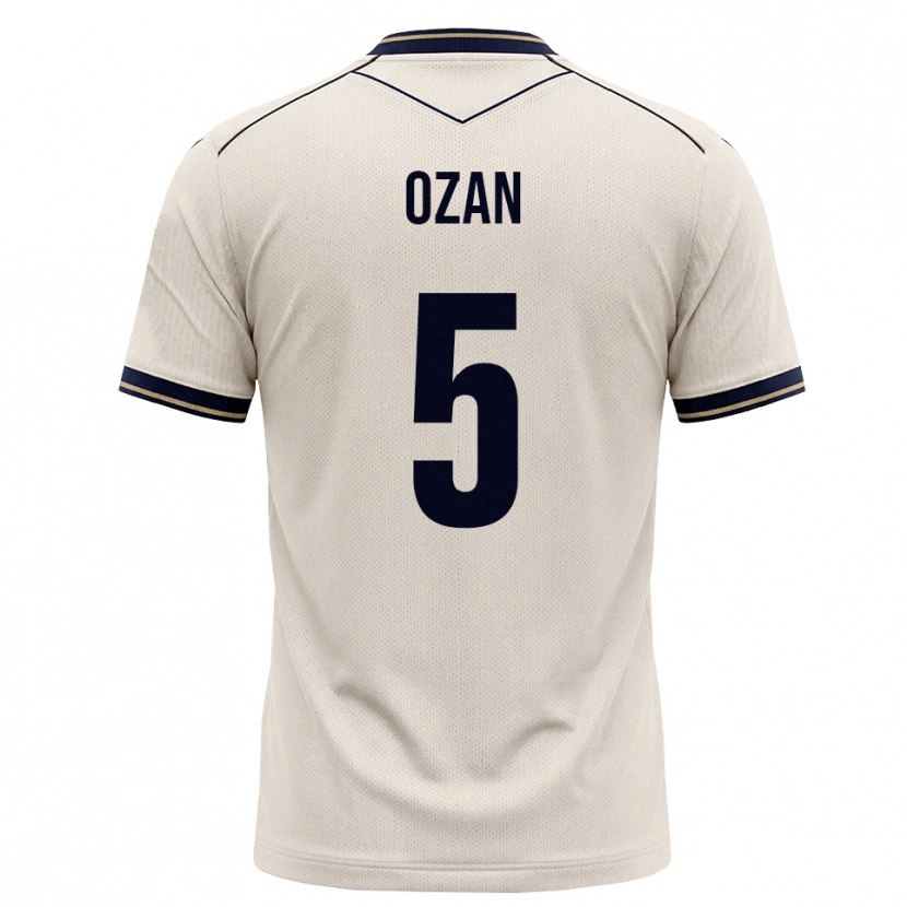 Danxen Niño Camiseta Ozan Kabak #5 Blanco Roto Azul Tinta 2ª Equipación 2026/27 La Camisa