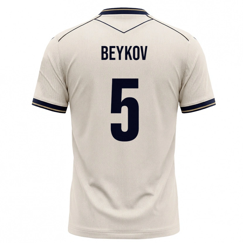 Danxen Niño Camiseta Viktor Beykov #5 Blanco Roto Azul Tinta 2ª Equipación 2026/27 La Camisa