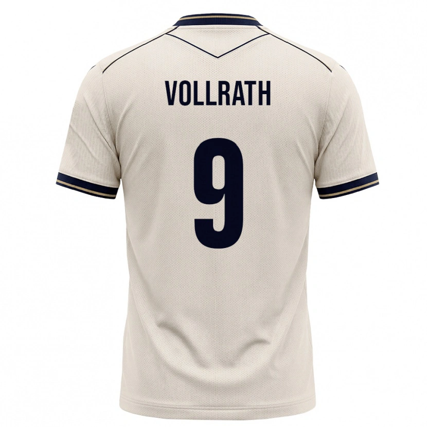 Danxen Niño Camiseta Lucas Vollrath #9 Blanco Roto Azul Tinta 2ª Equipación 2026/27 La Camisa