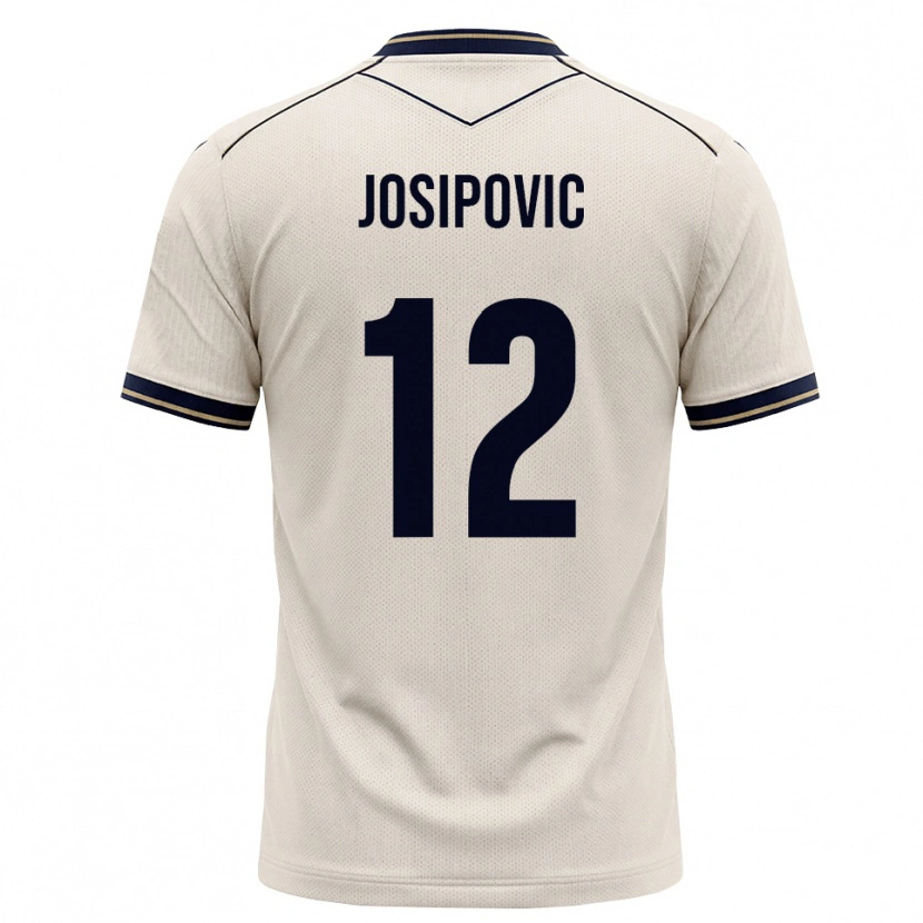 Danxen Niño Camiseta Mihael Josipovic #12 Blanco Roto Azul Tinta 2ª Equipación 2026/27 La Camisa