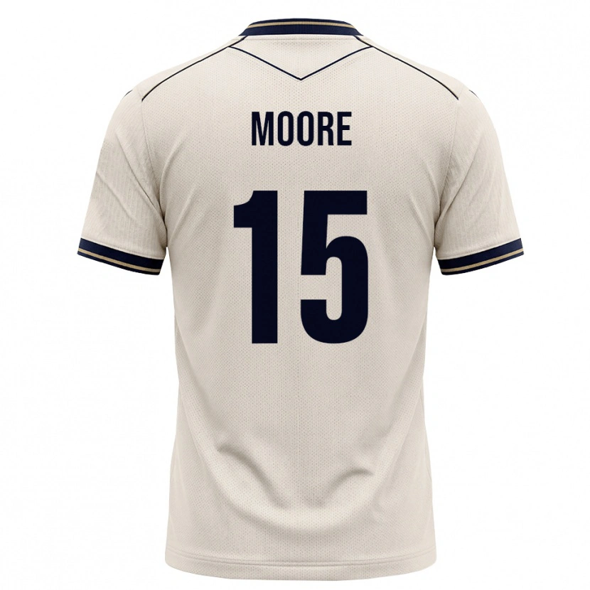 Danxen Niño Camiseta Matthew Moore #15 Blanco Roto Azul Tinta 2ª Equipación 2026/27 La Camisa