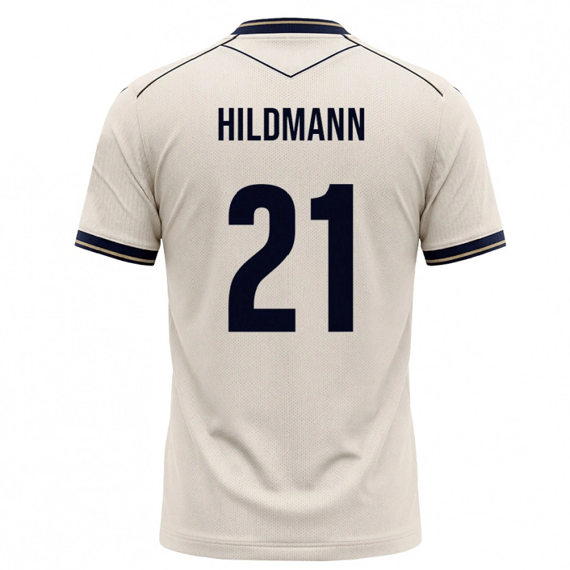 Danxen Niño Camiseta Timo Hildmann #21 Blanco Roto Azul Tinta 2ª Equipación 2026/27 La Camisa