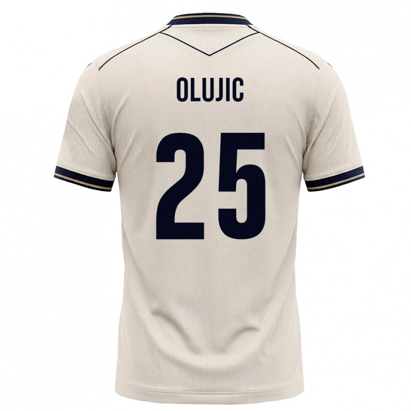 Danxen Niño Camiseta Romeo Olujic #25 Blanco Roto Azul Tinta 2ª Equipación 2026/27 La Camisa