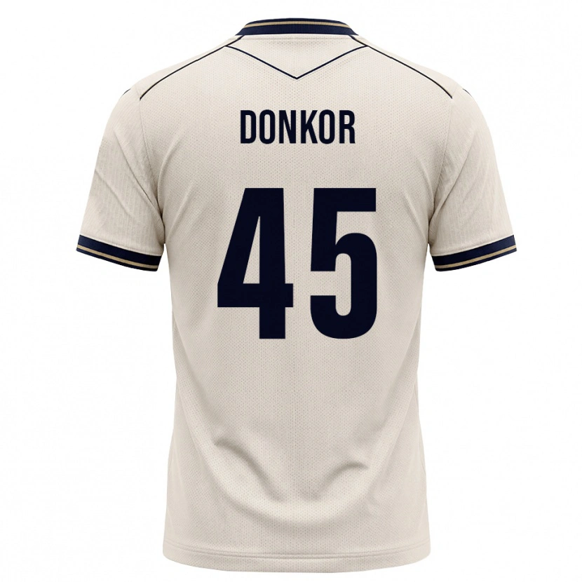 Danxen Niño Camiseta Denis Donkor #45 Blanco Roto Azul Tinta 2ª Equipación 2026/27 La Camisa
