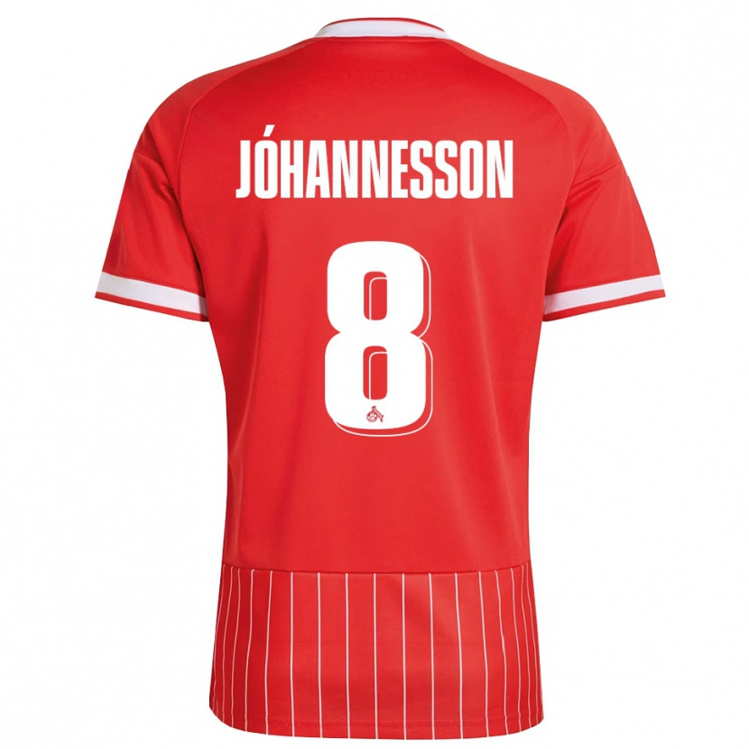 Danxen Niño Camiseta Ísak Jóhannesson #8 Verde Rojo Blanco 2ª Equipación 2026/27 La Camisa
