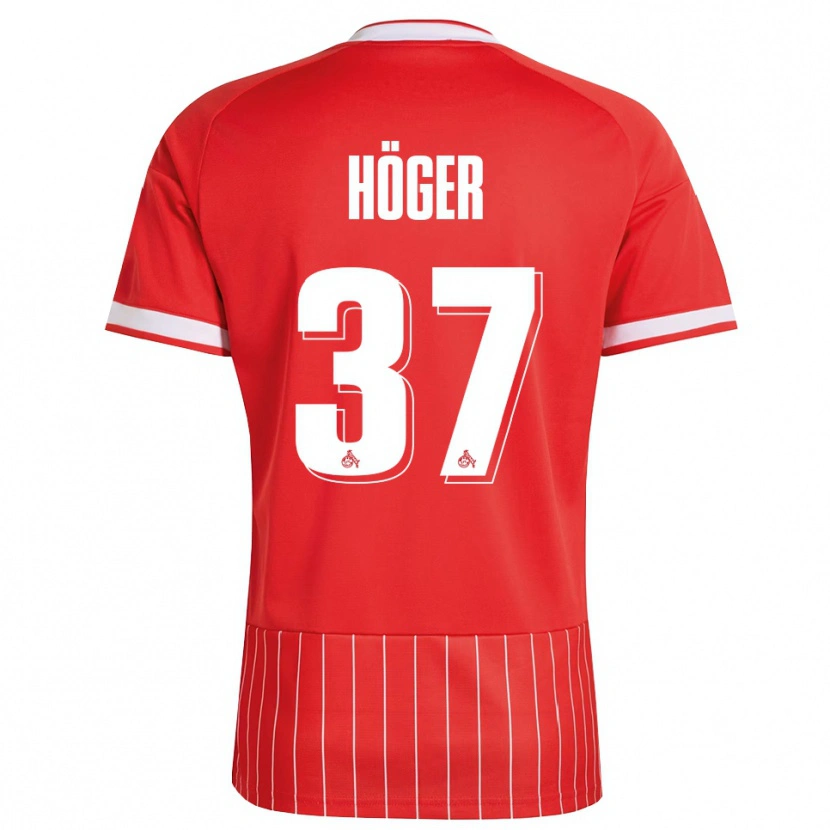 Danxen Niño Camiseta Marco Höger #37 Verde Rojo Blanco 2ª Equipación 2026/27 La Camisa