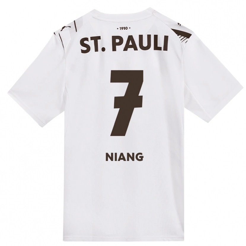 Danxen Niño Camiseta Youssoupha Niang #7 Café Blanco Rojo 2ª Equipación 2026/27 La Camisa