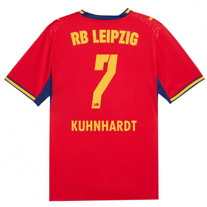 Danxen Niño Camiseta Paul Kühnhardt #7 Azul Real Rojo Amarillo 2ª Equipación 2026/27 La Camisa