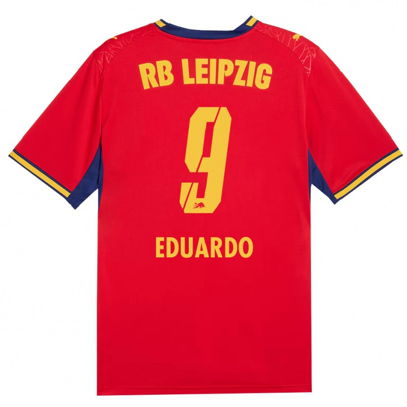 Danxen Niño Camiseta Yannick Eduardo #9 Azul Real Rojo Amarillo 2ª Equipación 2026/27 La Camisa