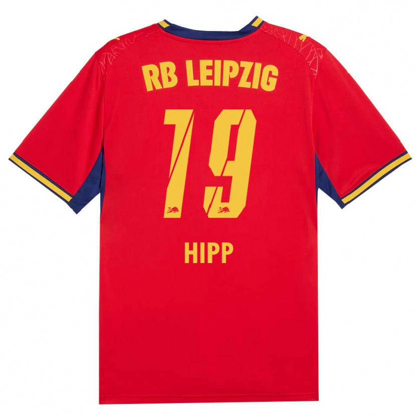 Danxen Niño Camiseta Jenny Hipp #19 Azul Real Rojo Amarillo 2ª Equipación 2026/27 La Camisa