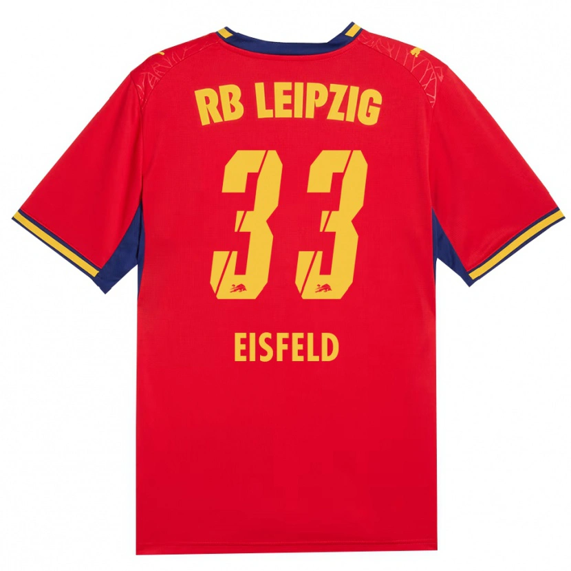 Danxen Niño Camiseta Tom Eisfeld #33 Azul Real Rojo Amarillo 2ª Equipación 2026/27 La Camisa