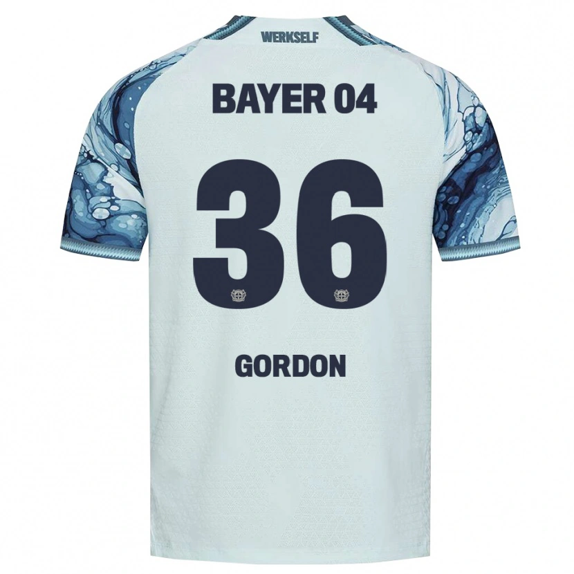 Danxen Niño Camiseta Max Gordon #36 Negro Verde Oscuro 2ª Equipación 2026/27 La Camisa
