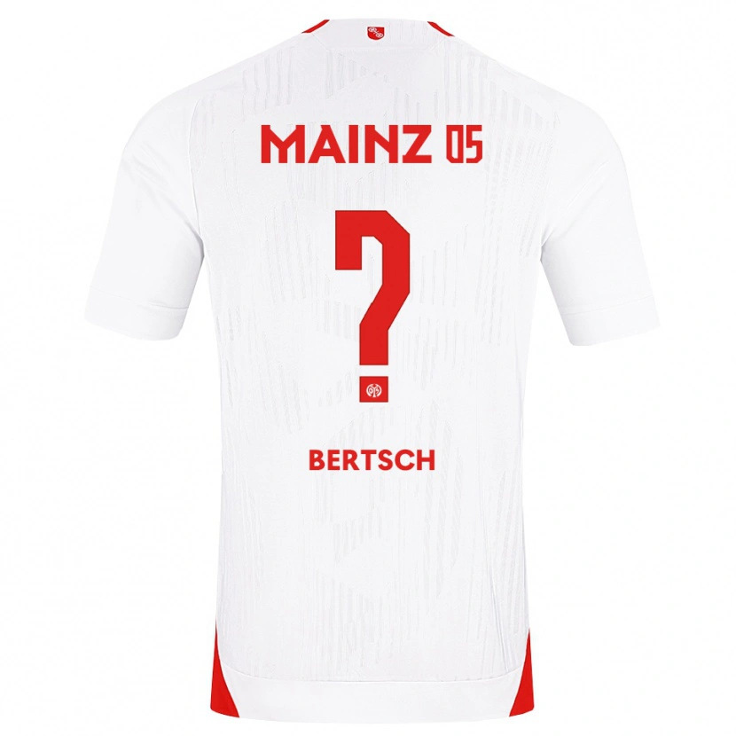 Danxen Niño Camiseta Paul Bertsch #0 Blanco Rojo Amarillo 2ª Equipación 2026/27 La Camisa