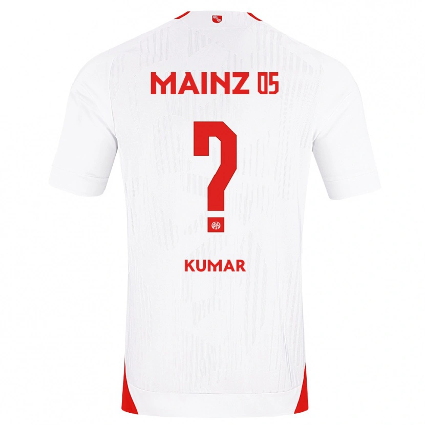 Danxen Niño Camiseta Florian Kumar #0 Blanco Rojo Amarillo 2ª Equipación 2026/27 La Camisa