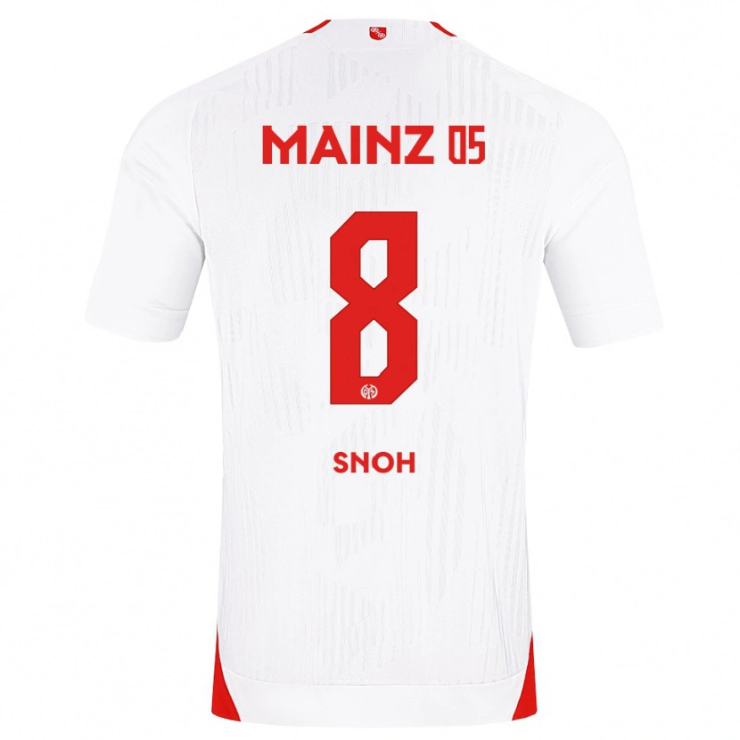 Danxen Niño Camiseta Denton Snoh #8 Blanco Rojo Amarillo 2ª Equipación 2026/27 La Camisa