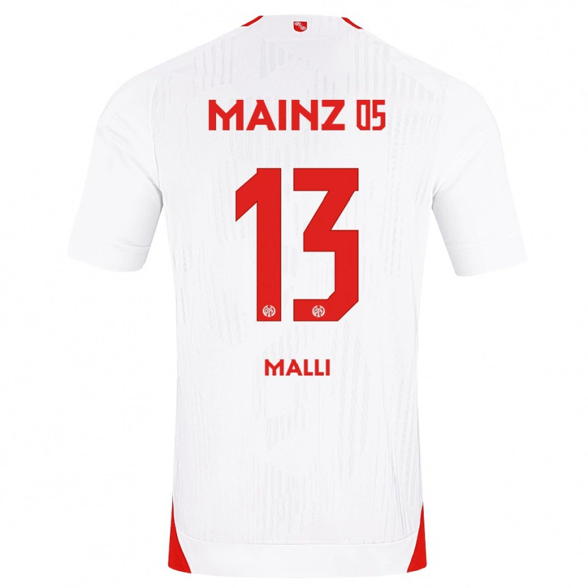 Danxen Niño Camiseta Yunus Mallı #13 Blanco Rojo Amarillo 2ª Equipación 2026/27 La Camisa