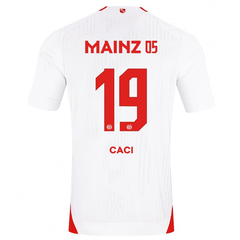 Danxen Niño Camiseta Anthony Caci #19 Blanco Rojo Amarillo 2ª Equipación 2026/27 La Camisa