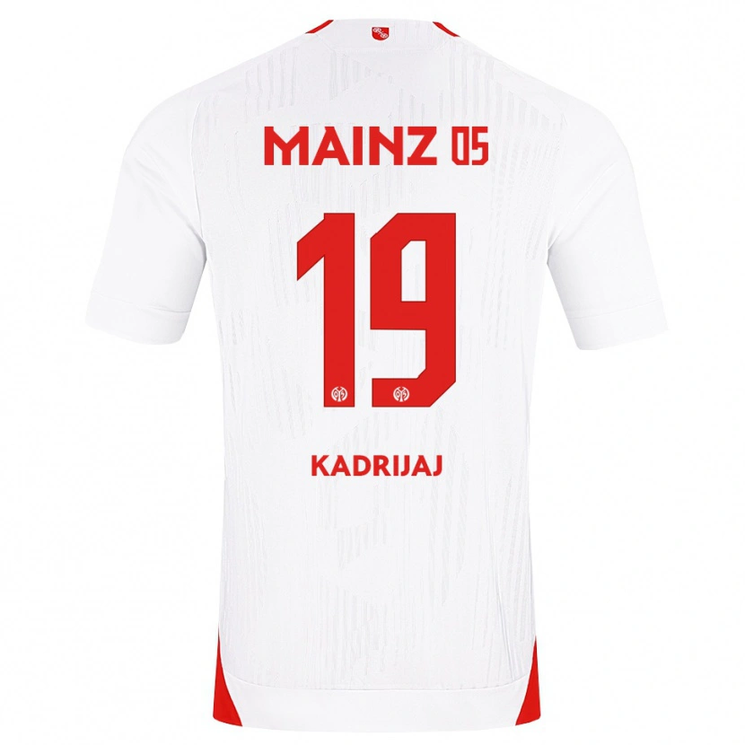 Danxen Niño Camiseta Smail Kadrijaj #19 Blanco Rojo Amarillo 2ª Equipación 2026/27 La Camisa