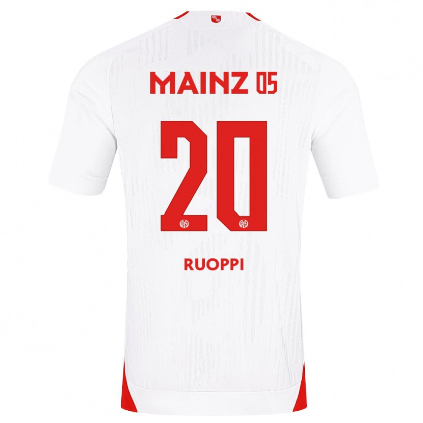 Danxen Niño Camiseta Otto Ruoppi #20 Blanco Rojo Amarillo 2ª Equipación 2026/27 La Camisa