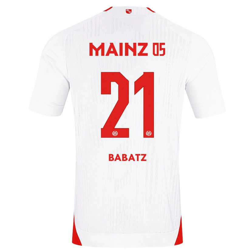Danxen Niño Camiseta Louis Babatz #21 Blanco Rojo Amarillo 2ª Equipación 2026/27 La Camisa