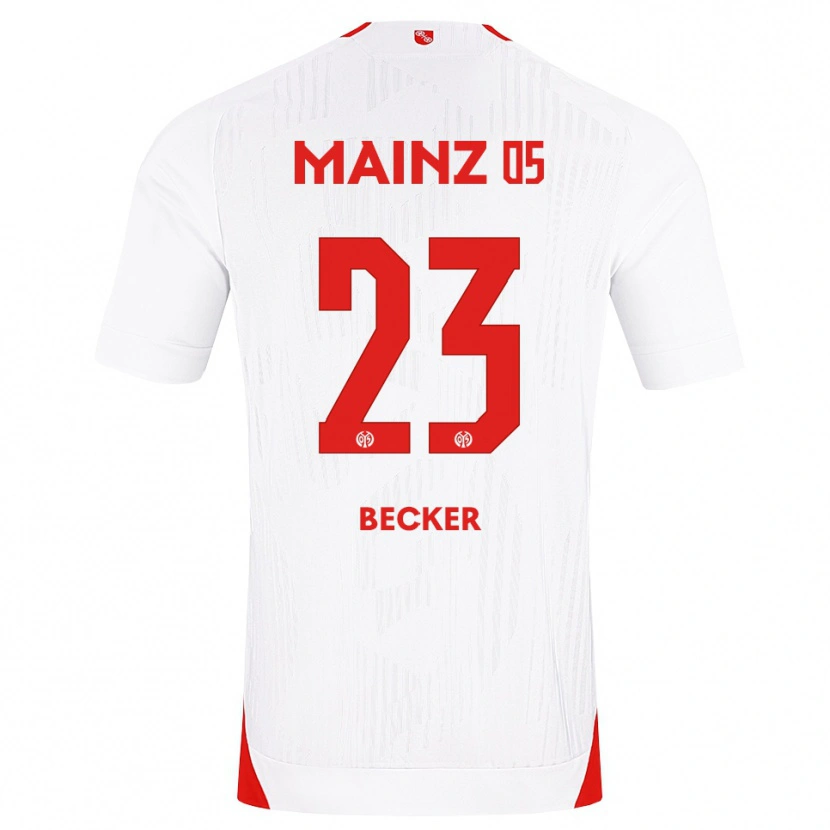 Danxen Niño Camiseta Sheraldo Becker #23 Blanco Rojo Amarillo 2ª Equipación 2026/27 La Camisa