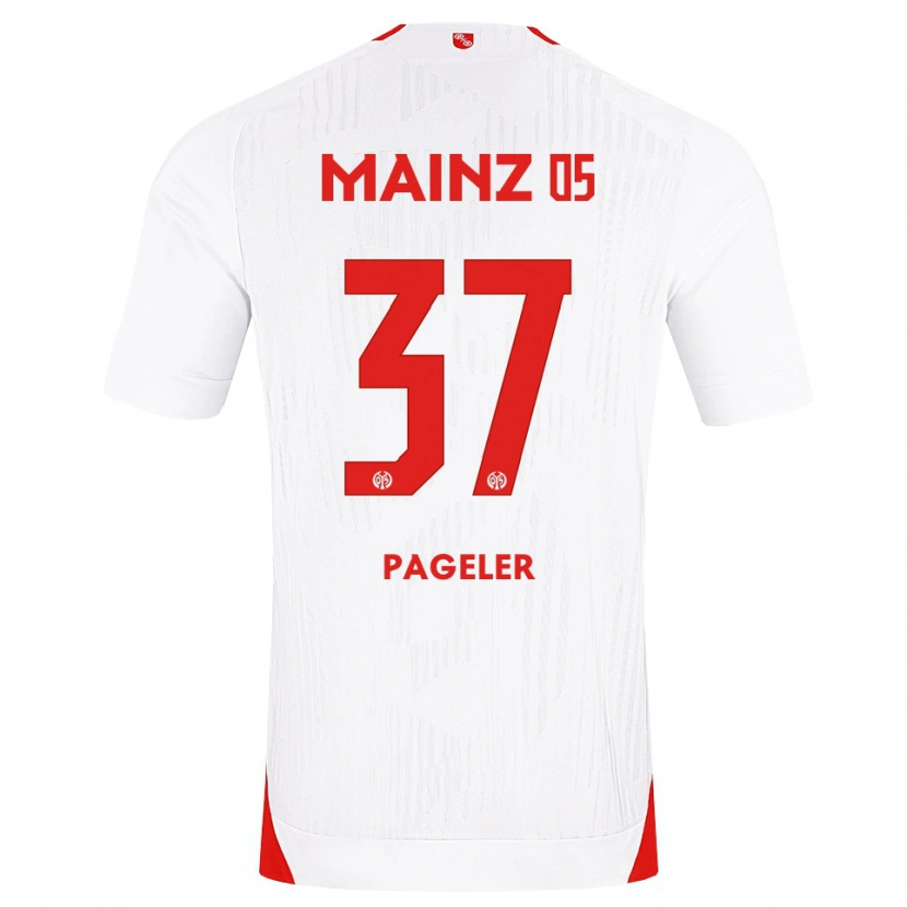 Danxen Niño Camiseta Maja Pageler #37 Blanco Rojo Amarillo 2ª Equipación 2026/27 La Camisa