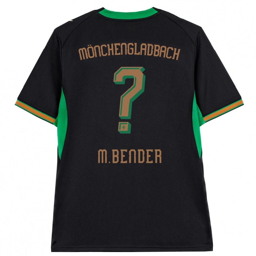 Danxen Niño Camiseta Maurice Bender #0 Negro Naranja Verde Marrón 2ª Equipación 2026/27 La Camisa