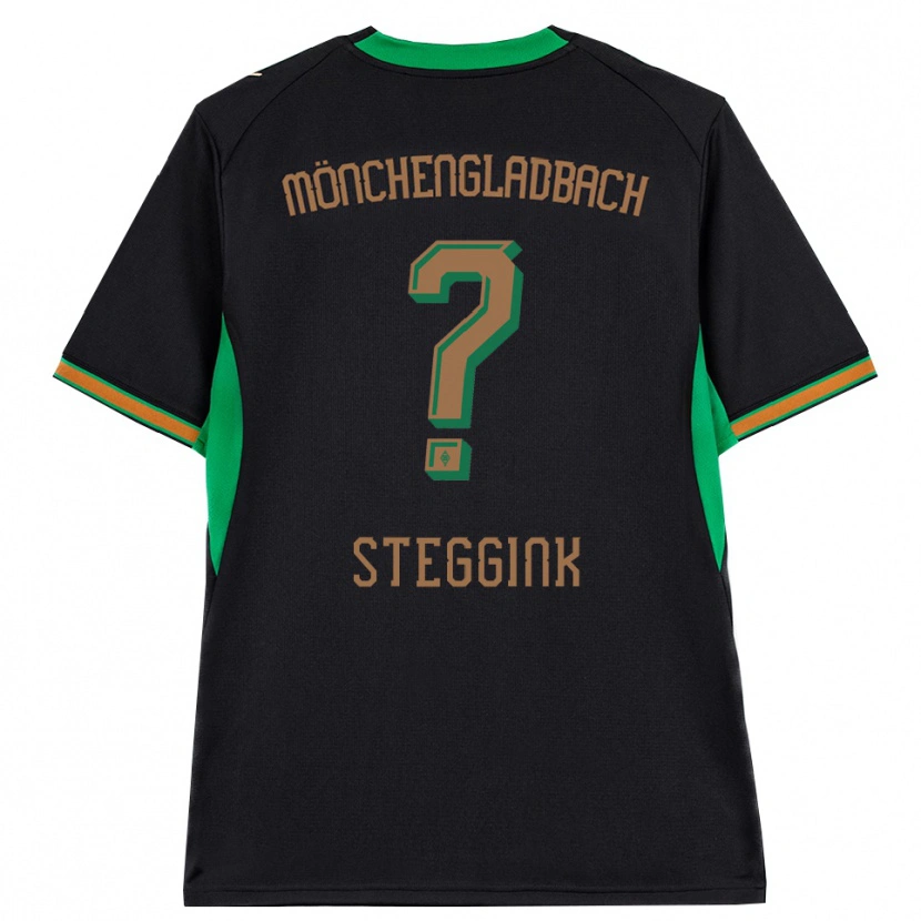 Danxen Niño Camiseta Lennart Steggink #0 Negro Naranja Verde Marrón 2ª Equipación 2026/27 La Camisa
