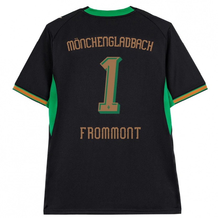 Danxen Niño Camiseta Romina Frommont #1 Negro Naranja Verde Marrón 2ª Equipación 2026/27 La Camisa