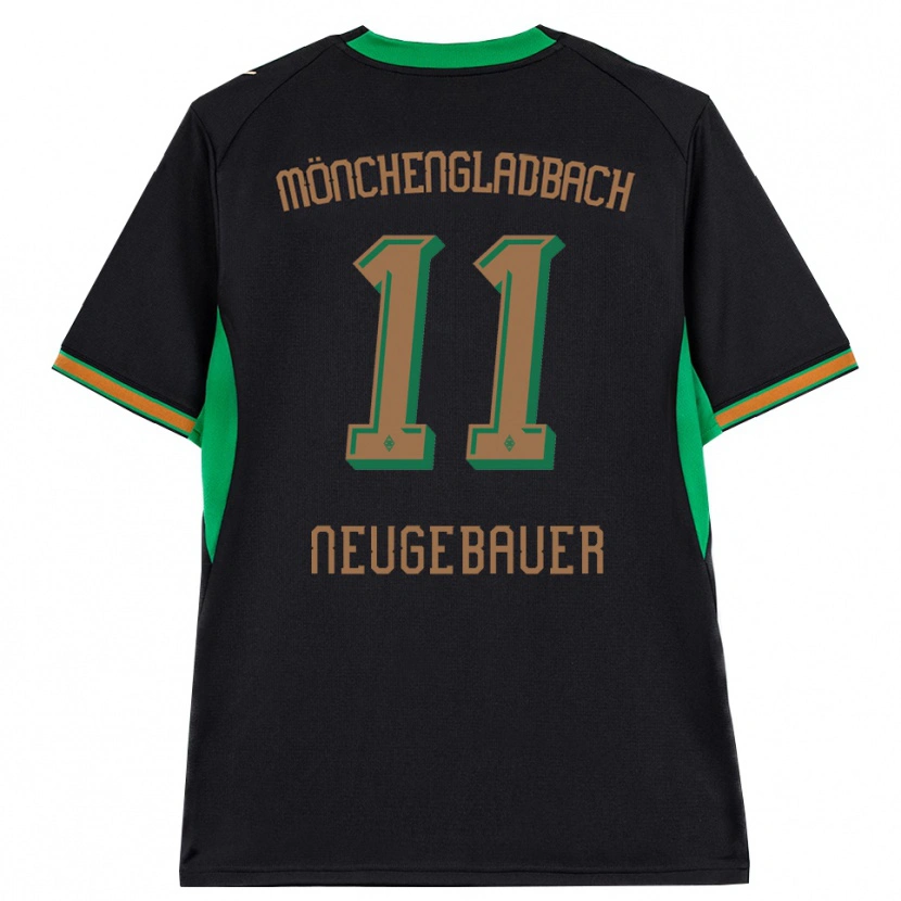 Danxen Niño Camiseta Simon Neugebauer #11 Negro Naranja Verde Marrón 2ª Equipación 2026/27 La Camisa