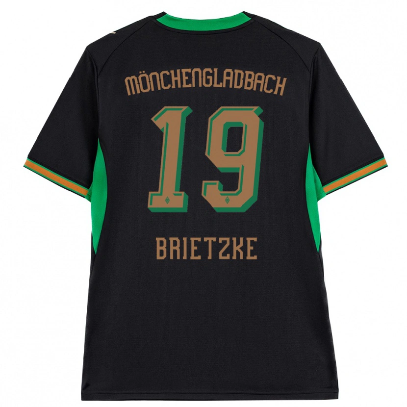 Danxen Niño Camiseta Yvonne Brietzke #19 Negro Naranja Verde Marrón 2ª Equipación 2026/27 La Camisa