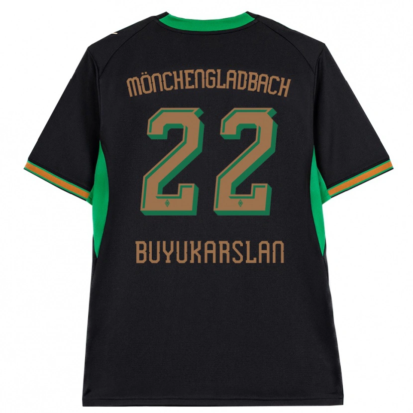 Danxen Niño Camiseta Oguzcan Büyükarslan #22 Negro Naranja Verde Marrón 2ª Equipación 2026/27 La Camisa