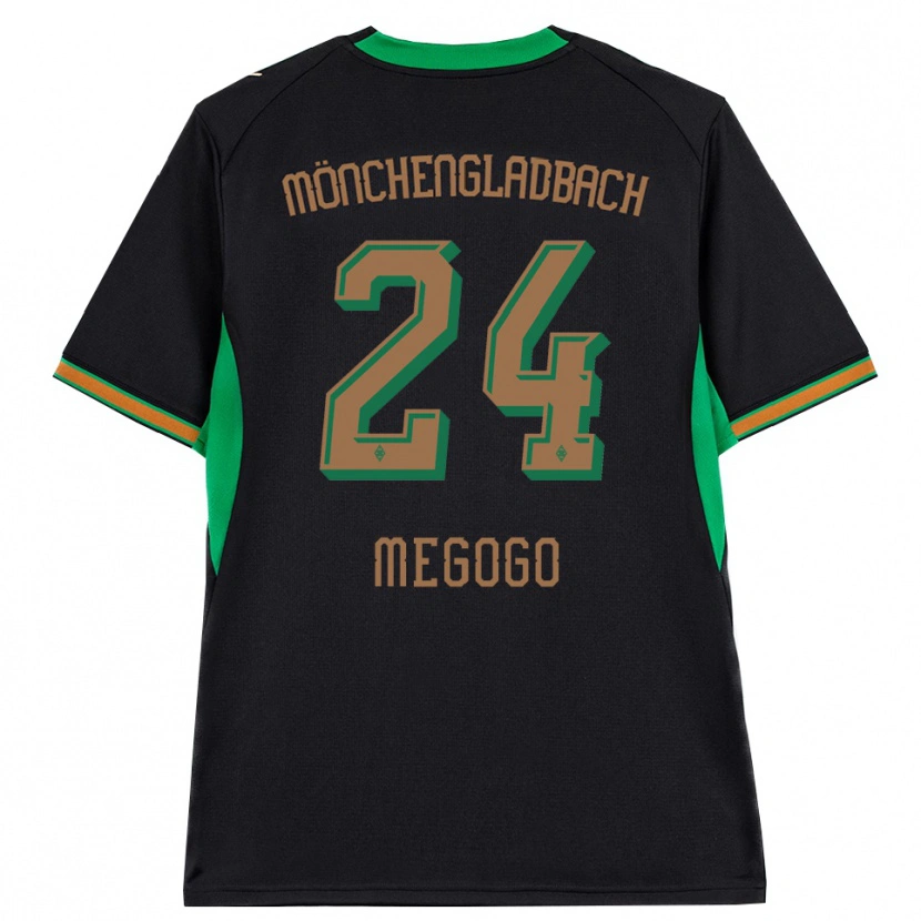 Danxen Niño Camiseta Destini Megogo #24 Negro Naranja Verde Marrón 2ª Equipación 2026/27 La Camisa