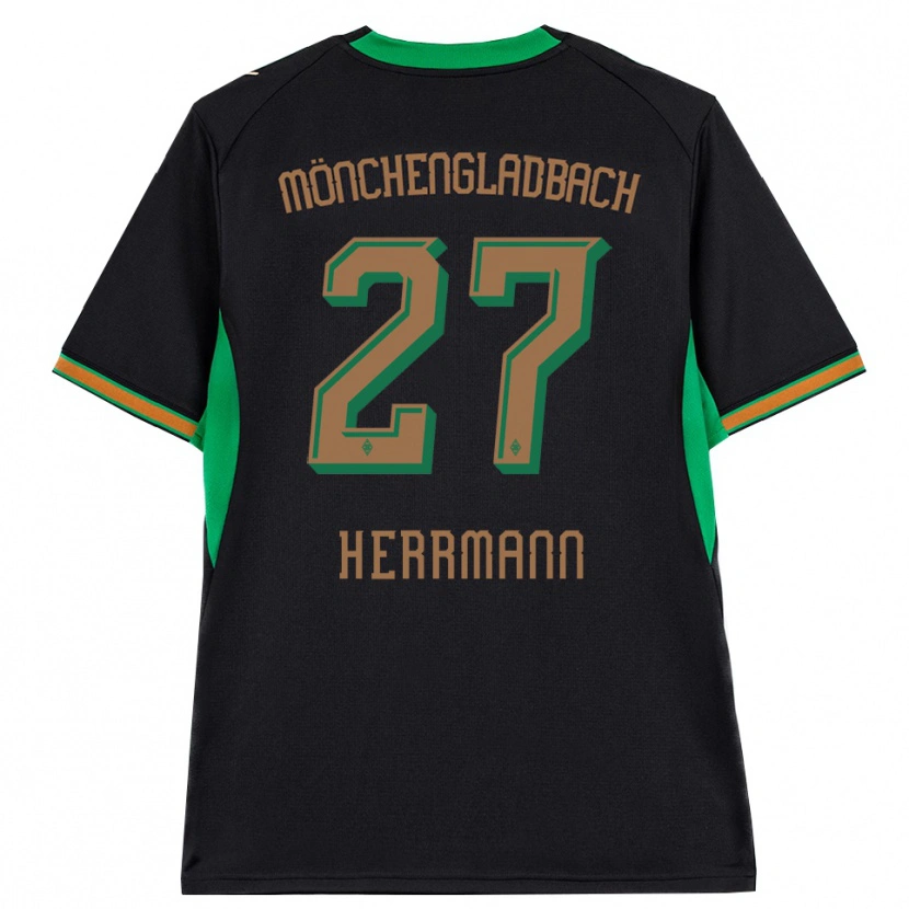 Danxen Niño Camiseta Michelle Herrmann #27 Negro Naranja Verde Marrón 2ª Equipación 2026/27 La Camisa