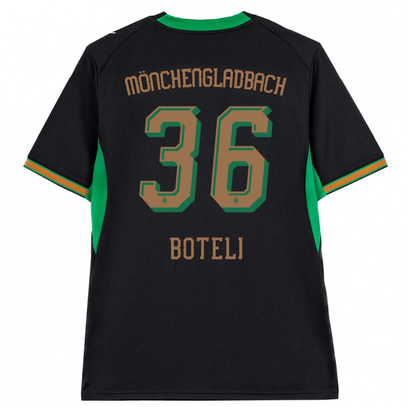 Danxen Niño Camiseta Winsley Boteli #36 Negro Naranja Verde Marrón 2ª Equipación 2026/27 La Camisa