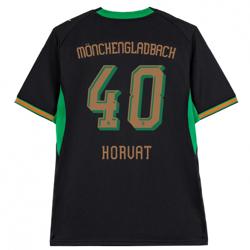 Danxen Niño Camiseta Niko Horvat #40 Negro Naranja Verde Marrón 2ª Equipación 2026/27 La Camisa