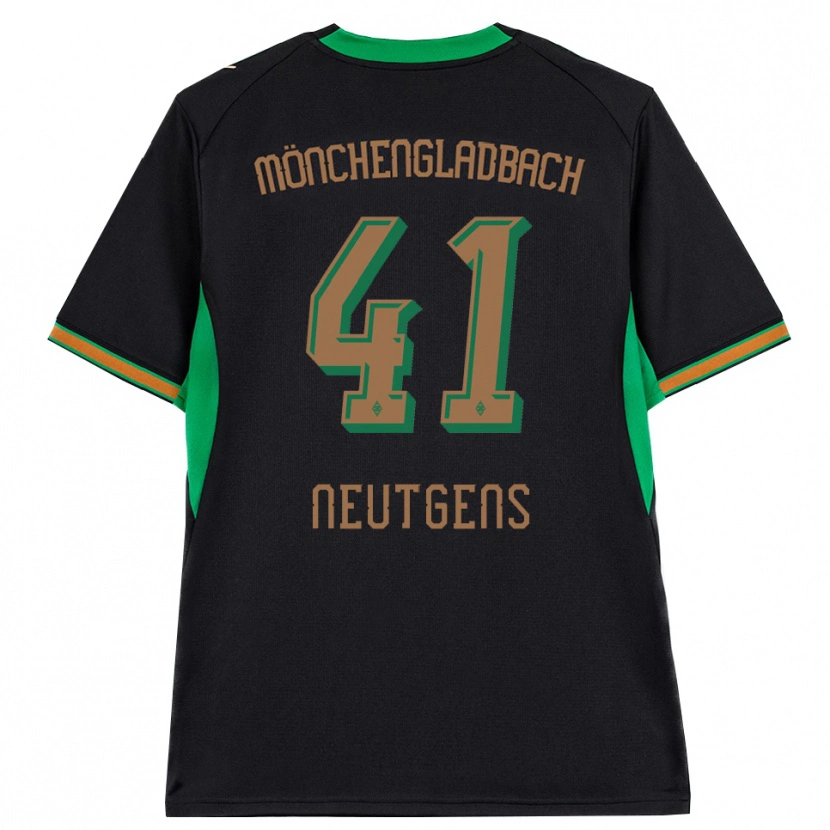 Danxen Niño Camiseta Maximilian Neutgens #41 Negro Naranja Verde Marrón 2ª Equipación 2026/27 La Camisa