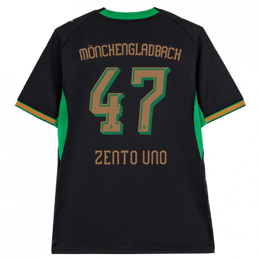 Danxen Niño Camiseta Zento Uno #47 Negro Naranja Verde Marrón 2ª Equipación 2026/27 La Camisa