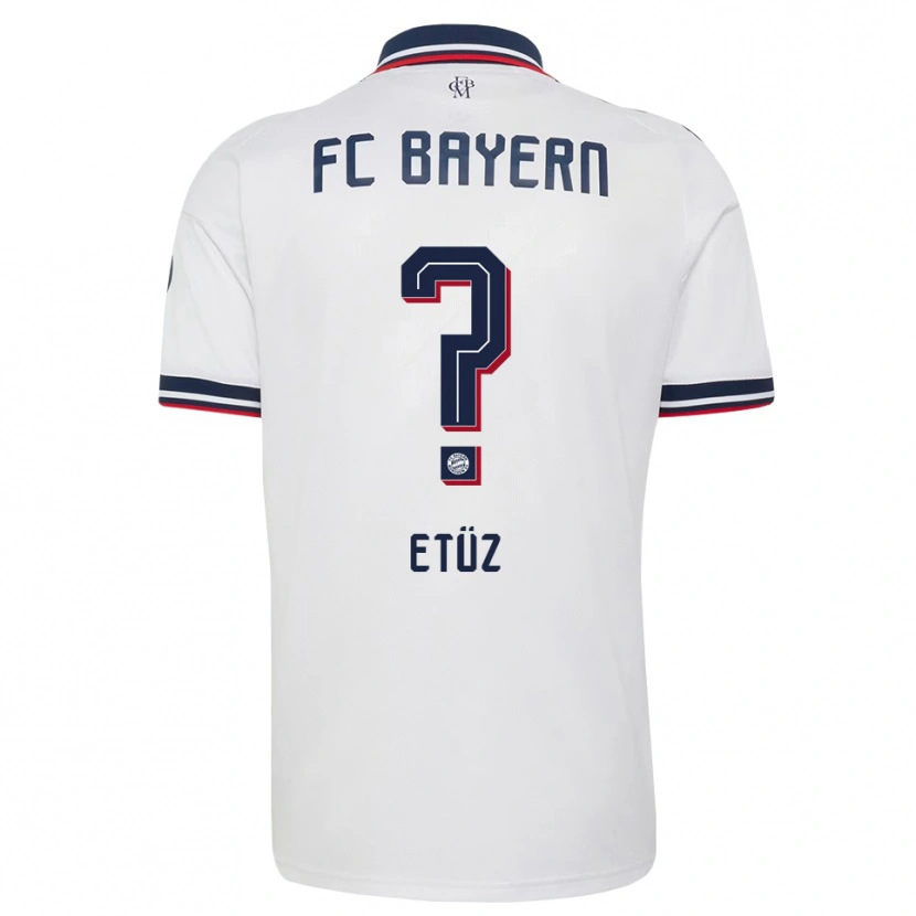 Danxen Niño Camiseta Atakan Etüz #0 Gris Blanco Rojo 2ª Equipación 2026/27 La Camisa