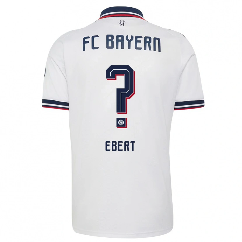 Danxen Niño Camiseta Tim Ebert #0 Gris Blanco Rojo 2ª Equipación 2026/27 La Camisa