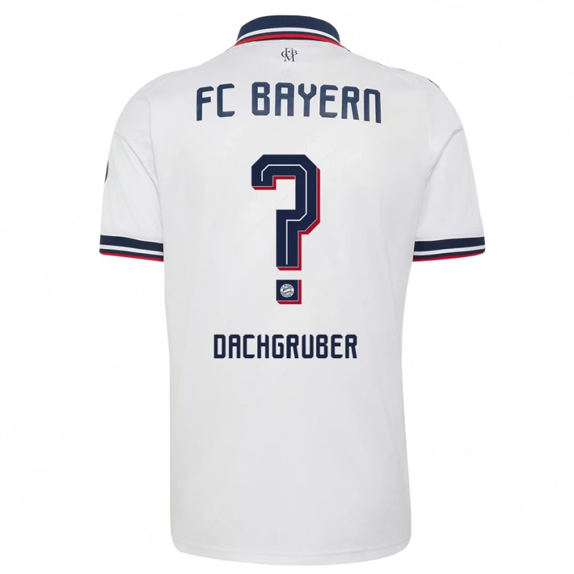 Danxen Niño Camiseta Timo Dachgruber #0 Gris Blanco Rojo 2ª Equipación 2026/27 La Camisa