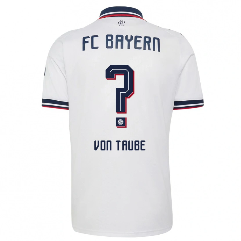 Danxen Niño Camiseta Nikolas Von Taube #0 Gris Blanco Rojo 2ª Equipación 2026/27 La Camisa
