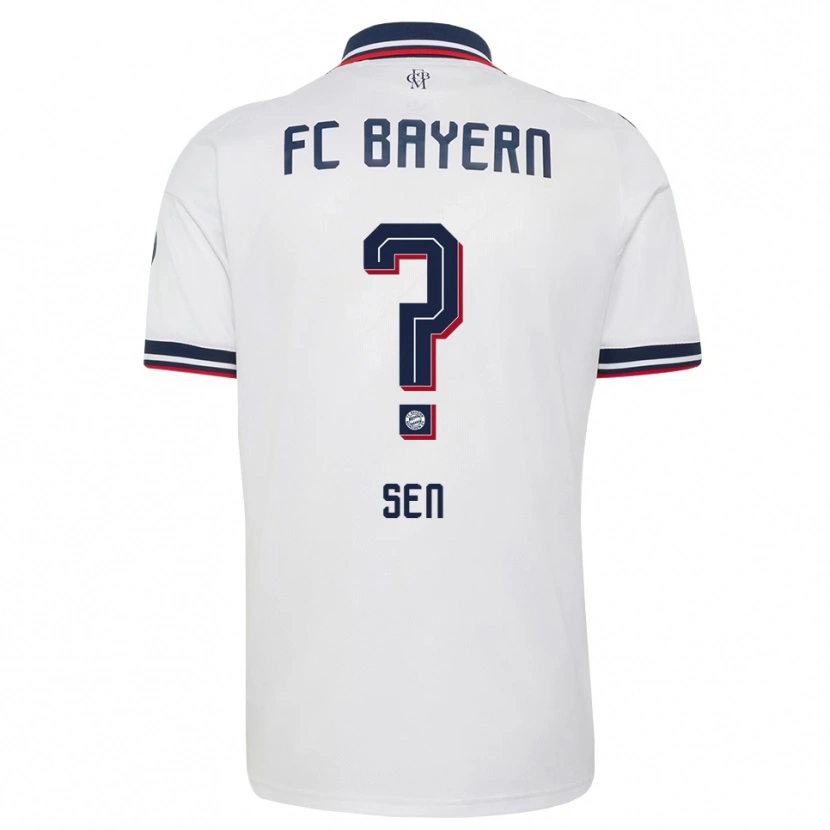 Danxen Niño Camiseta Salih Sen #0 Gris Blanco Rojo 2ª Equipación 2026/27 La Camisa