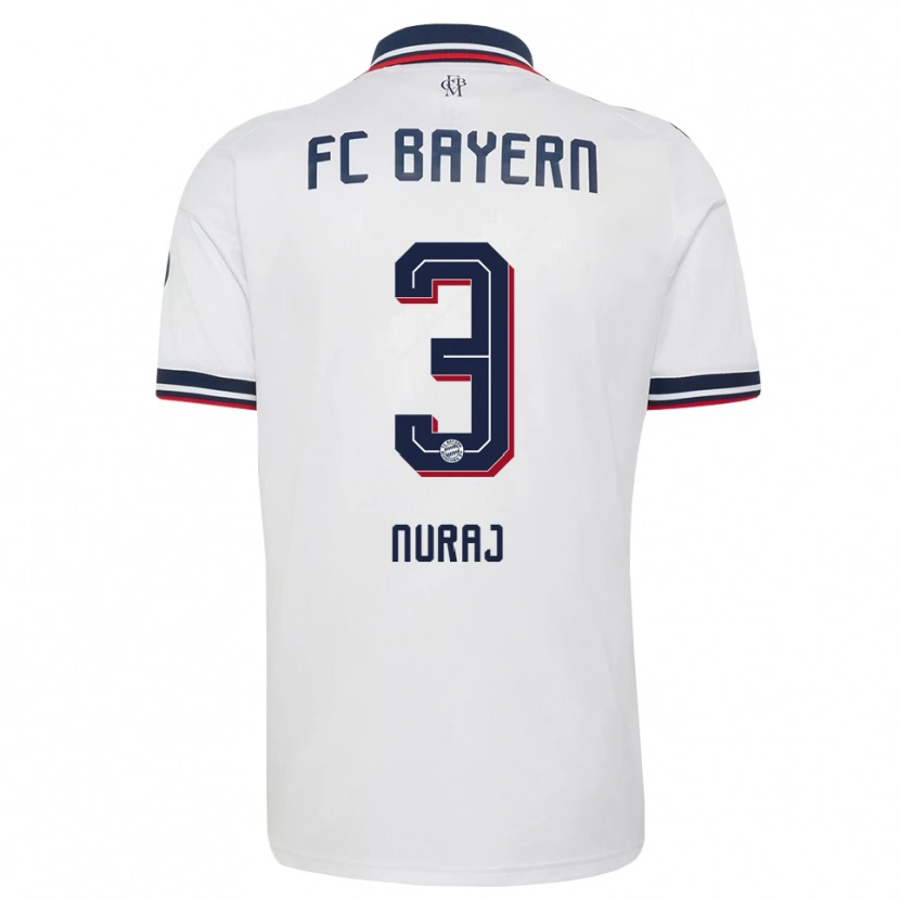Danxen Niño Camiseta Skender Nuraj #3 Gris Blanco Rojo 2ª Equipación 2026/27 La Camisa