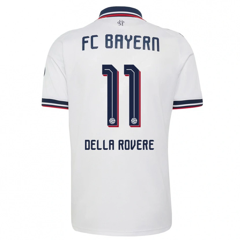 Danxen Niño Camiseta Guido Della Rovere #11 Gris Blanco Rojo 2ª Equipación 2026/27 La Camisa